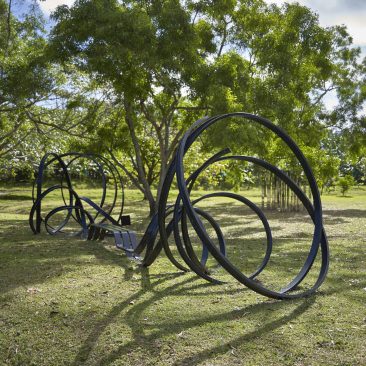 The sculpture garden